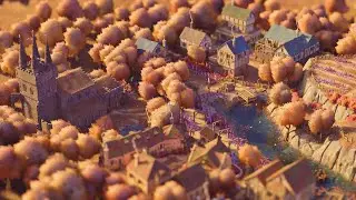 Autumnal Village 🍂| Tiny Glade Speed Build #tinyglade
