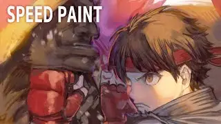 speed paint - 春日野さくら kasugano sakura streetfighter