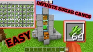 SIMPLE 1.20 FAST AUTOMATIC SUGARCANE FARM TUTORIAL in Minecraft Bedrock (MCPE/Xbox/PS4/Switch/PC)