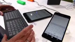 Microsoft universal folding Bluetooth keyboard in test.