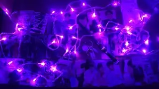 Purple ocean in my room... Buying BTS items for the first time.. Must watch
