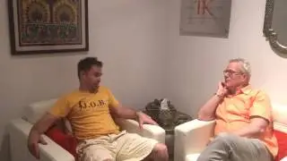 Sam Rockwell and Terry Knickerbocker at the Studio