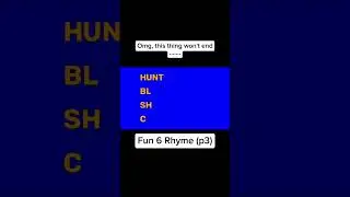 Fun 6 Rhyme 💀💀💀 (part 3) #meme #funny