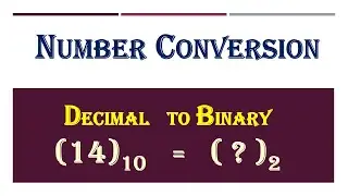 Decimal to Binary conversion || How To Convert Decimal to Binary