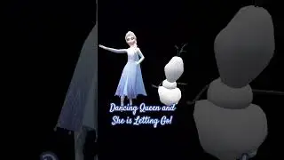 Dancing Queen and She is Letting it Go #dancingqueen #frozen #letitgo #elsa #anna #olaff