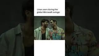 Linux Mac users, khush toh aj bohot hoge tum 👀 #microsoft #windows #linux #mac #memes