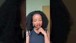 😂😫How much hair I lost while detangling my Afro? #hergivenhair #halfwig