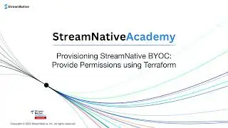 Provisioning StreamNative BYOC: Provide Permissions using Terraform