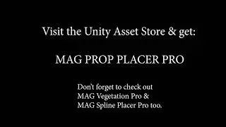 MAG Prop Placer Pro - Unity Level Design Tool — Place Props, Fences & Objects Instantly