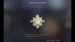 Getting 2023 Tier 1 Service Medal in CS:GO.