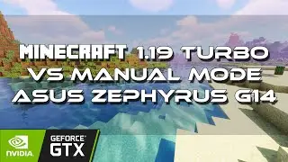 Manual Vs Turbo Mode | Minecraft 1.19 Gameplay | ASUS Zephyrus G14
