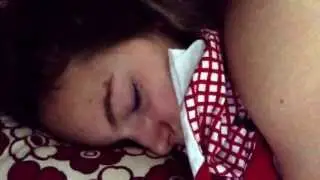 My sister sleeping!!