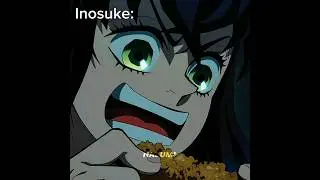 Everyone⚔️☠️ vs Inosuke🍤🥢|kny season 4 ep 8|#hashiras #tanjiro #inosuke #kny #shorts