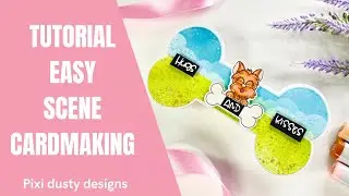 EASY must try - How to make a fun scene cardmaking - Tutorial