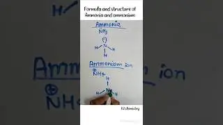 formula and structure of ammonia and ammonium Ion l chemistry  l