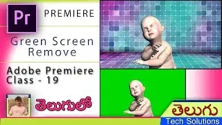 premiere pro telugu tutorials |👍| Class-19 | How to Remove Green Screen | Remove Background