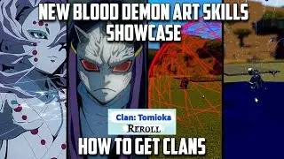 New Codes! How to get Clans + New Blood Demon Art Skills Showcase in Slayers Unleashed ( Roblox )