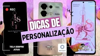 DICAS de PERSONALIZAÇÃO para Seu XIAOMI que você PRECISA CONHECER e USAR Hoje Mesmo!!! Redmi Note 13