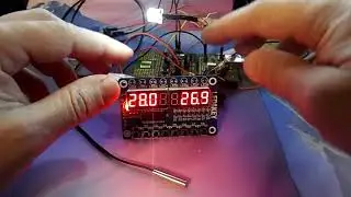 STM8S демострация работы ADC и терморегулятора на термисторе NTC MF52AT