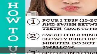 GuruNanda Oil Pulling (8 Fl.Oz) with Coconut Oil and Peppermint Oil for Oral Health, Healthy Teeth