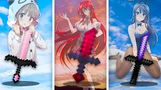 UTILICÉ los MEJORES TEXTURE PACKS de ANIME WAIFUS para BEDWARS (+FPS)