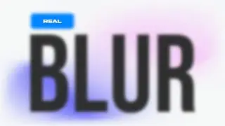 real blur in framer