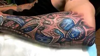 Biomechanical Tattoo by Shadowink