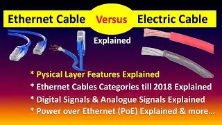 Ethernet Cable versus Electric Cable Signals & Frequency Features