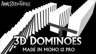 Animated 3D Domioes  made in Moho
