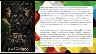 House of Dragons - Best 2023/2024 Series releases