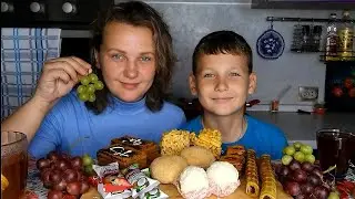 Мукбанг Сладкий🥯🥞Что-то пробуем в первый раз 🤔Немного вопросов