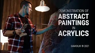 Abstract painting | Demonstration of Abstract painting in Acrylics