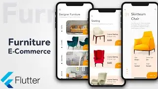 Flutter Tutorial - Furniture shop | flutter speed code | one day build | Flutter tutorial