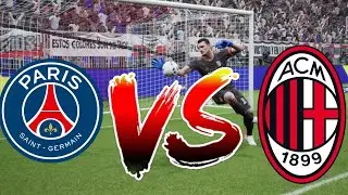 Paris Saint Germain vs AC Milan penalty shootout |efootball23| #efootball23