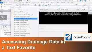 Tips for Drainage Annotation & Drawing Production 03: Accessing Drainage Data in a Text Favorite