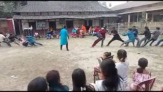 Tug of war game on the occasion of Bhugali Bihu