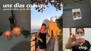 Uns dias comigo | andando de bondinho, facul, gym, skin care💌