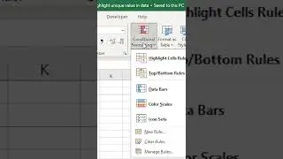 How To Highlight Unique Values In Excel | #shorts