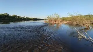 Рыбалка на Оке весной ,крупный Голавль на перекате