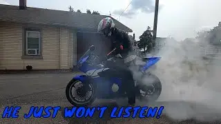Told My Kid NOT To Do A Burnout But He Did It Anyway!