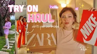 TRY ON HAUL ZARA, NIKE, H&M... 💸✨ * e idee outfit cerimonie*