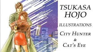 Tsukasa Hojo Illustrations featuring City Hunter and Cat's Eye