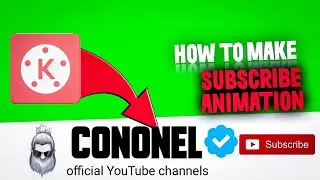 How to Make Subscribe Animation like Cononel || Free Fire Subscribe Animation |