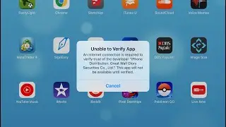 Bypass unable to Verify App issue without reinstalling the app