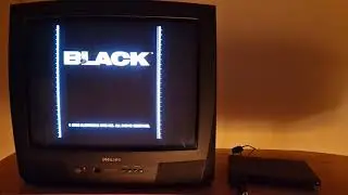 Black (2006) - main menu on PS2 and CRT TV