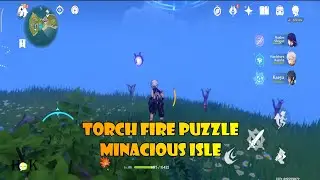 torch fire puzzle minacious isle genshin impact
