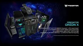 Мой новый комп Acer Predator Orion X POX-950 с RTX 4090.