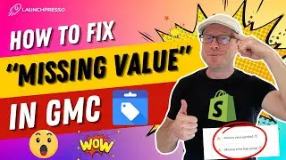 How to Fix MISSING VALUE in Google Merchant Center for Shopify 🛠️🛍️