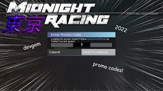 All Working Codes In MRT!! 2022 (UPDATED) | Midnight Racing: Tokyo