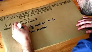 Find a fraction of an amount given another fraction of that amount.